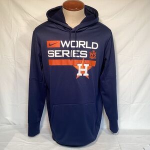 Nike Huston Astros 2022 World Series Champions Navy Pullover Hoodie Men’s XL